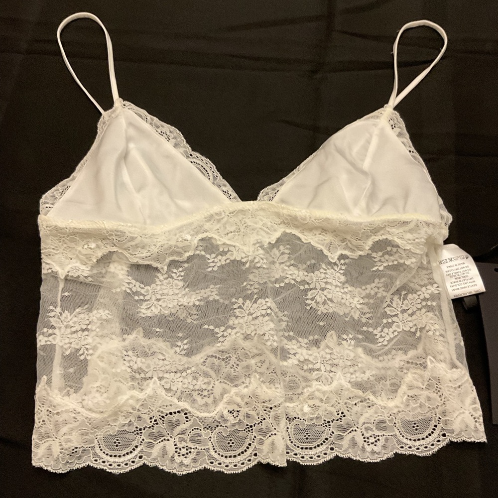 Elegant White Lace Camisole